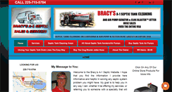 Desktop Screenshot of bracys-a1-septic.com
